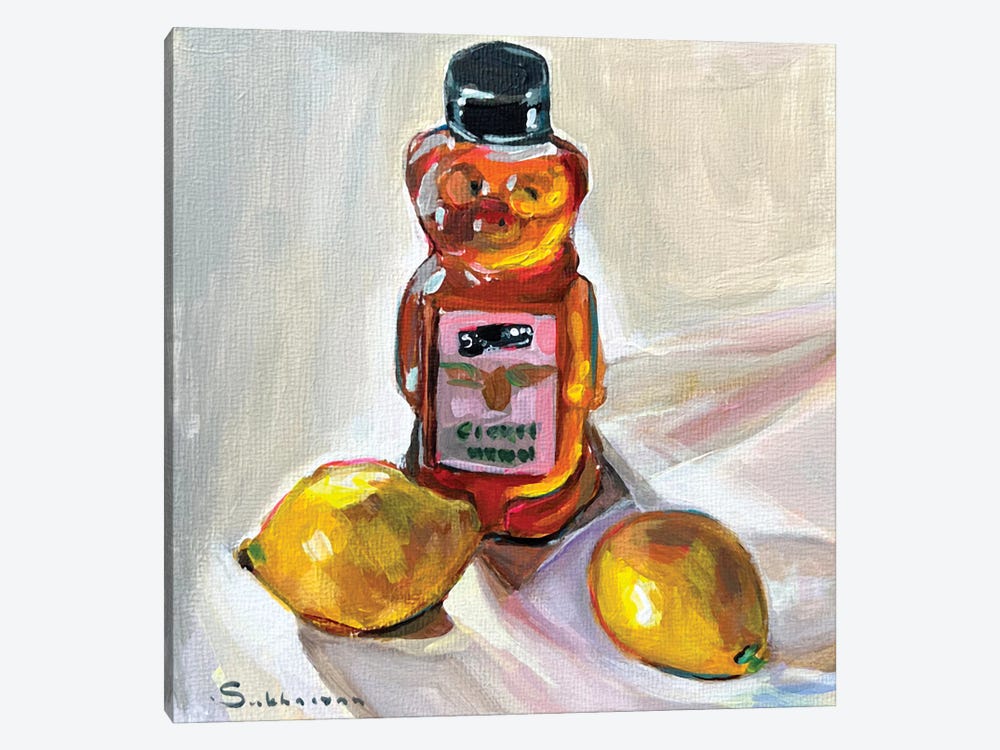 Still Life With Honey And Lemons by Victoria Sukhasyan 1-piece Canvas Print