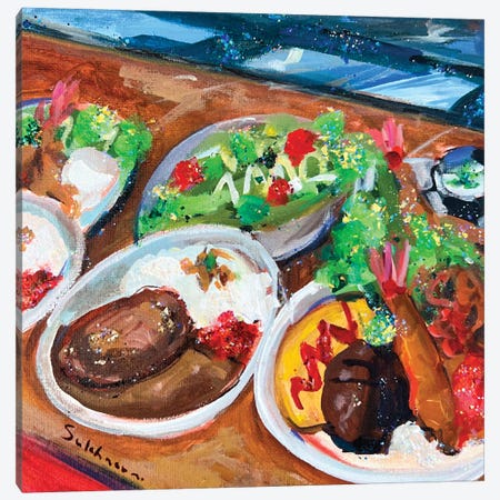 Still Life With Japanese Food Canvas Print #VSH256} by Victoria Sukhasyan Canvas Artwork