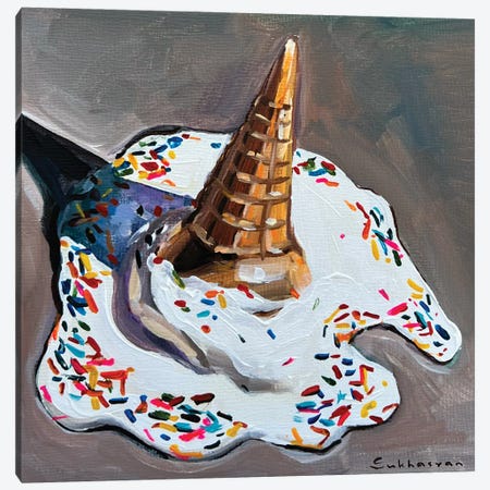 Still Life With Melted Ice Cream Canvas Print #VSH257} by Victoria Sukhasyan Canvas Wall Art