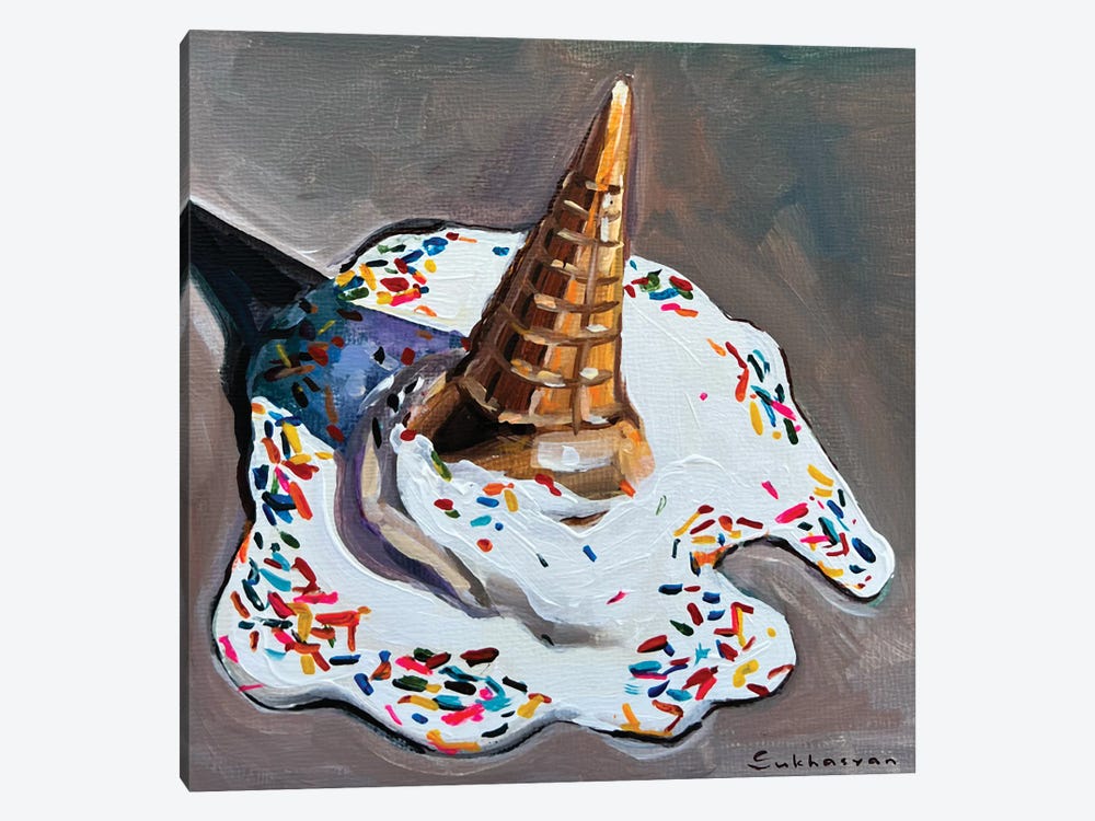 Still Life With Melted Ice Cream by Victoria Sukhasyan 1-piece Canvas Wall Art