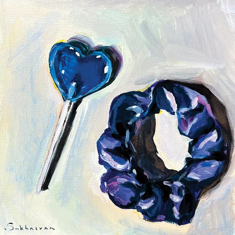 Still Life With Lollipop And Hair Tie