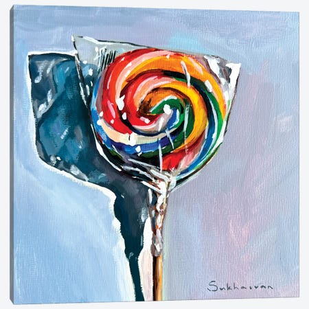 Still Life With Lollipop II Canvas Print #VSH259} by Victoria Sukhasyan Canvas Print