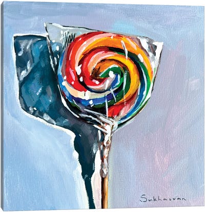 Still Life With Lollipop II Canvas Art Print - Victoria Sukhasyan