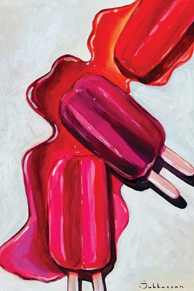 Still Life With Melted Popsicles by Victoria Sukhasyan canvas print