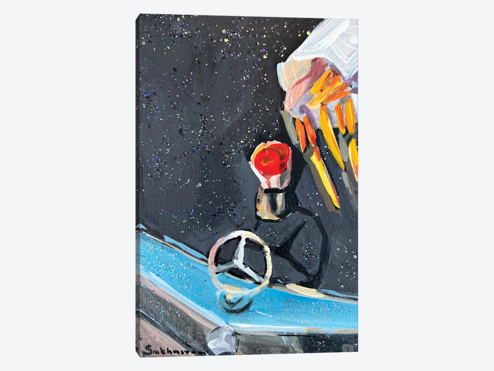 Still Life With French Fries And Mercedes by Victoria Sukhasyan 1-piece Canvas Artwork