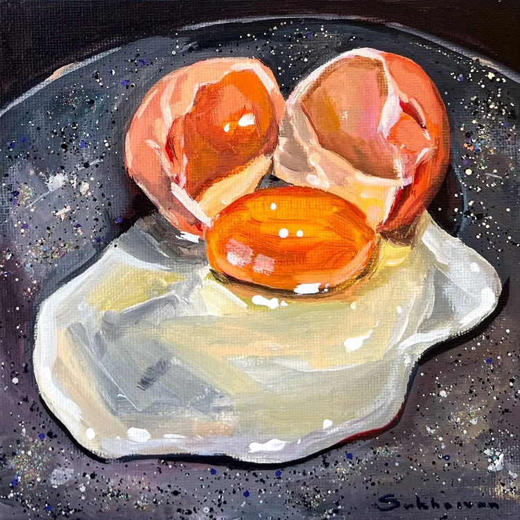 Still Life With Cracked Egg