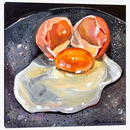 Still Life With Cracked Egg Canvas Print #VSH271} by Victoria Sukhasyan Canvas Art Print