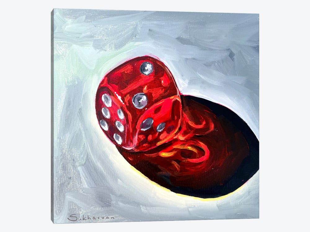 Still Life With Dice by Victoria Sukhasyan 1-piece Canvas Print