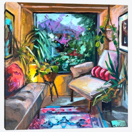 Cozy Evening Interior Canvas Print #VSH273} by Victoria Sukhasyan Canvas Art Print
