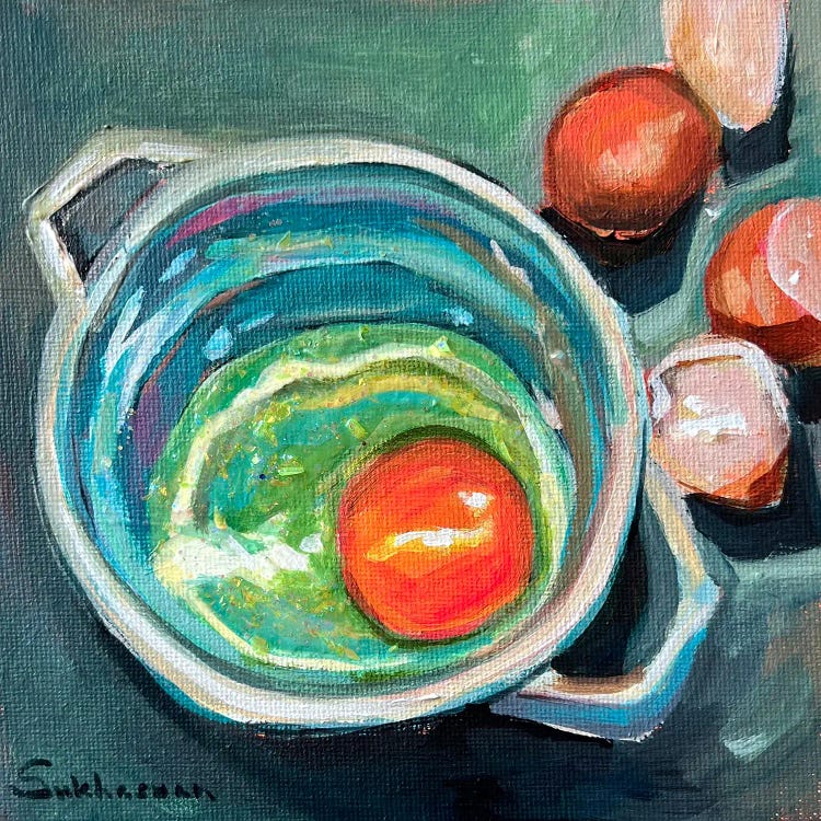 Still Life With Cracked Egg III by Victoria Sukhasyan wall art