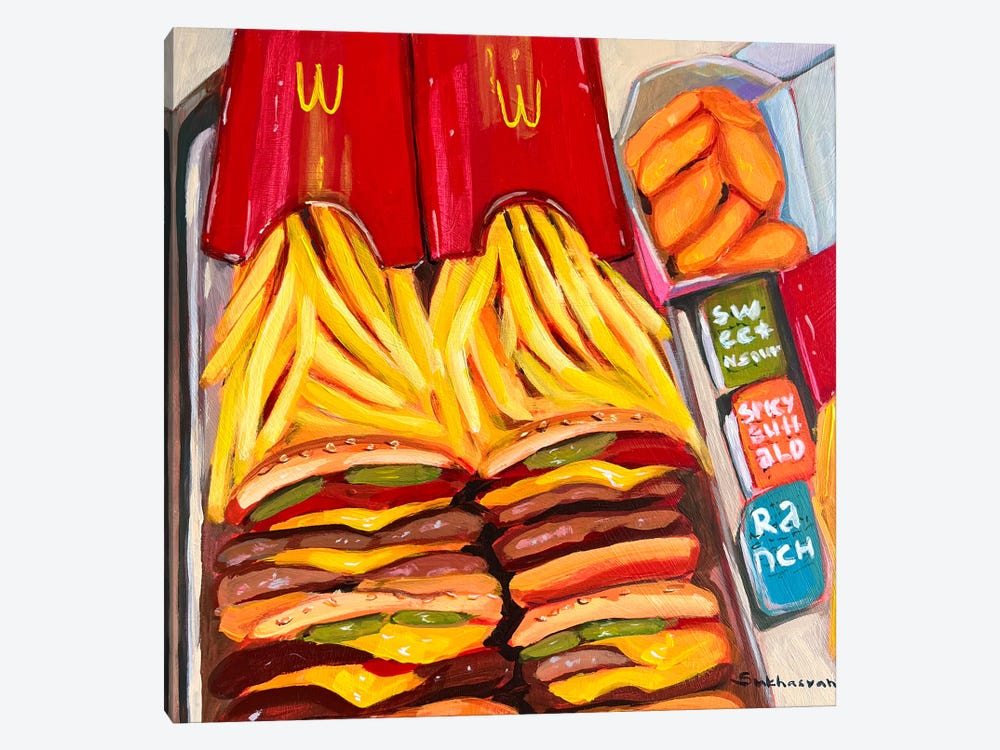 Still Life With Mcdonalds by Victoria Sukhasyan 1-piece Canvas Wall Art