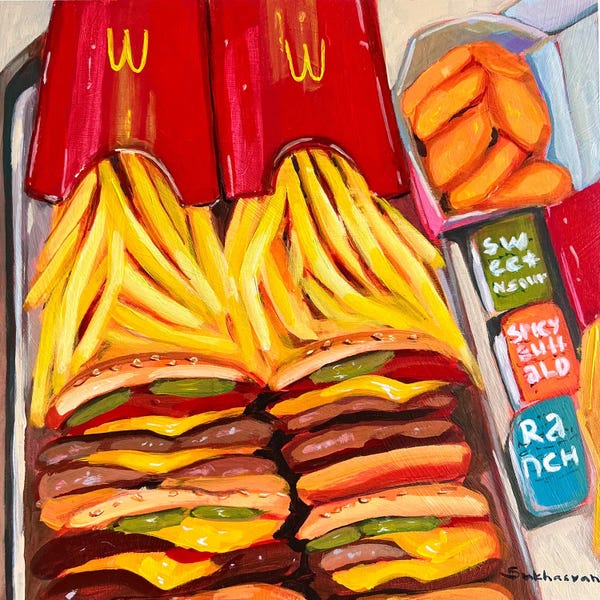 Still Lifes For The Modern World: Still Life With Mcdonalds by Victoria Sukhasyan