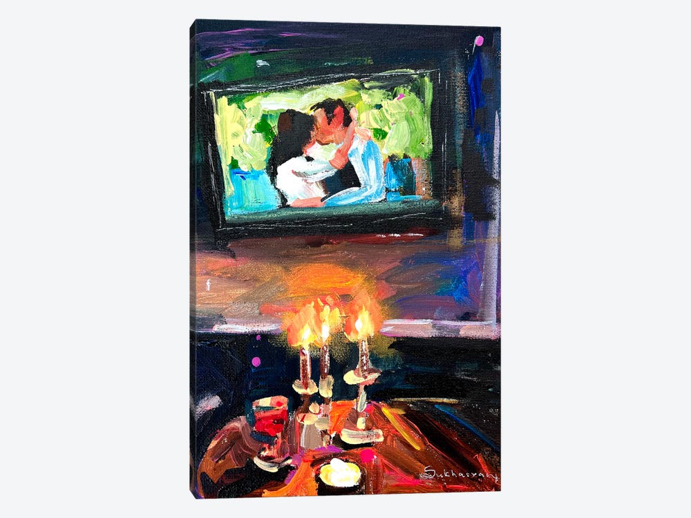 Movie Night by Victoria Sukhasyan 1-piece Canvas Art Print