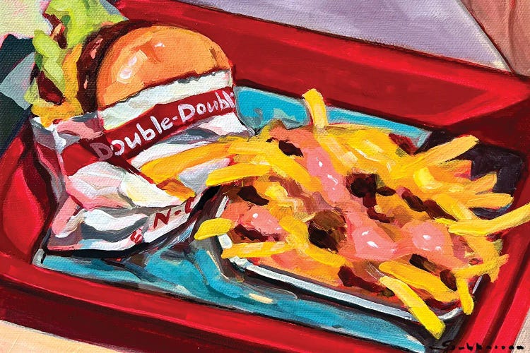 Still Life With Double In-N-Out Burger And Fries III by Victoria Sukhasyan wall art