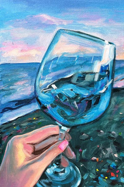Fine Art Print: Ocean In My Glass by Victoria Sukhasyan