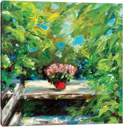 Flowers Forgotten In The Garden Canvas Art Print - Victoria Sukhasyan