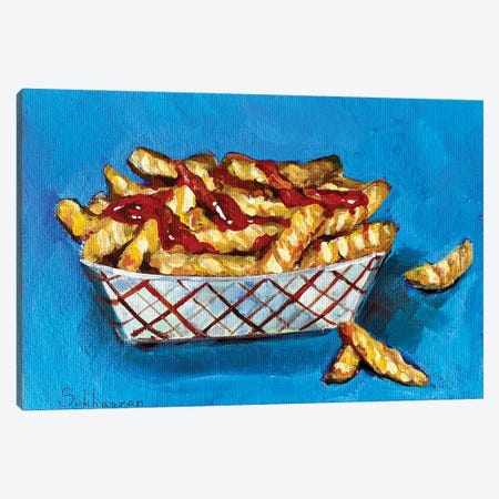Still Life With French Fries Canvas Print #VSH32} by Victoria Sukhasyan Canvas Print