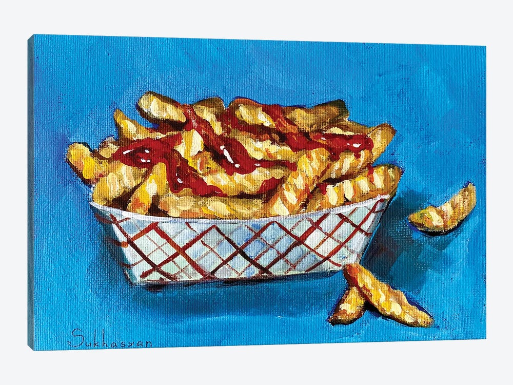 Still Life With French Fries by Victoria Sukhasyan 1-piece Canvas Print