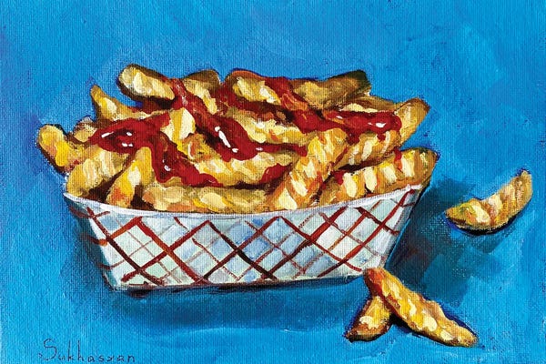 Simple Pleasures: Still Life With French Fries by Victoria Sukhasyan