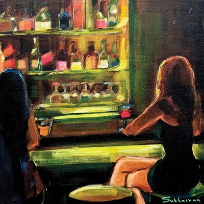 At The Bar by Victoria Sukhasyan art print