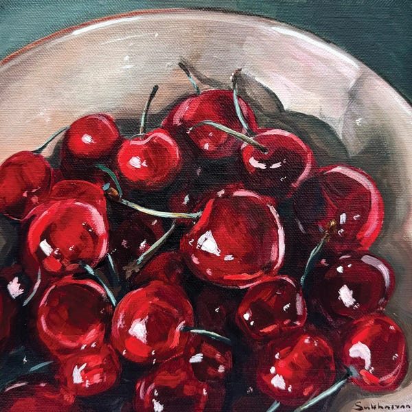 Victoria Sukhasyan: Still Life With Cherries by Victoria Sukhasyan