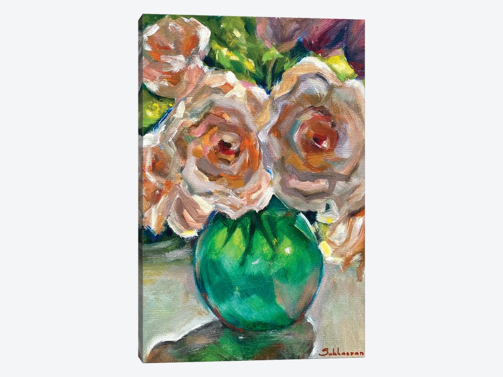 Still Life With Flowers by Victoria Sukhasyan 1-piece Canvas Print