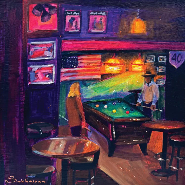 Bar Scene by Victoria Sukhasyan wall art