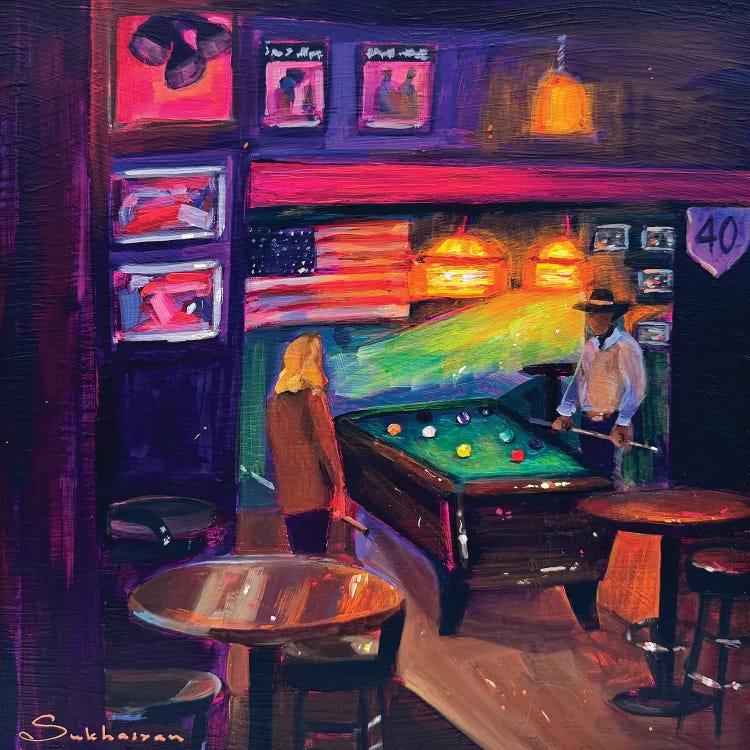 At The Bar by Victoria Sukhasyan wall art