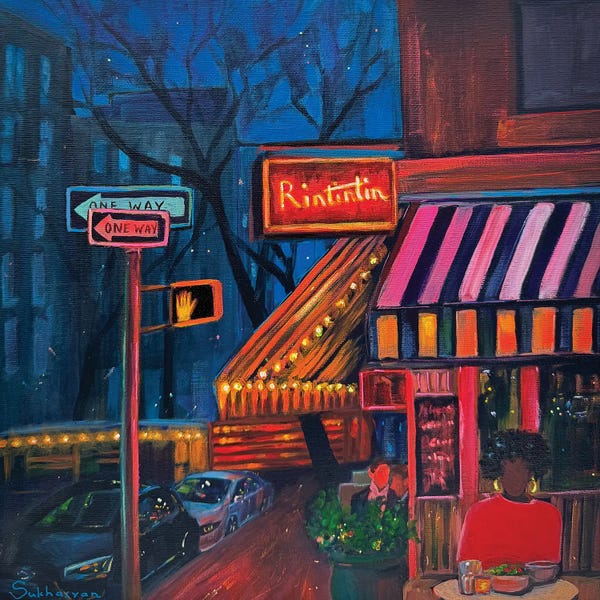 Automobiles: New York At Night by Victoria Sukhasyan