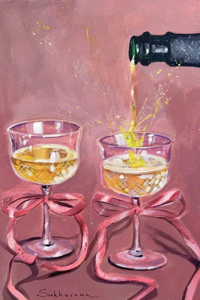 Celery - Canvas Prints: Celebration Time by Victoria Sukhasyan