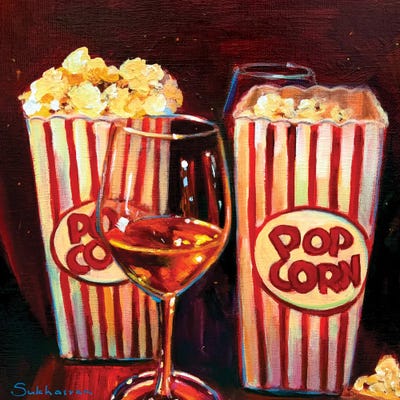Celery - Canvas Prints: Pop Corn Time by Victoria Sukhasyan