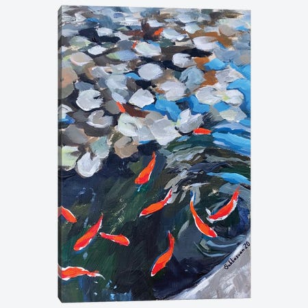 Japanese Pond Canvas Print #VSH44} by Victoria Sukhasyan Canvas Print