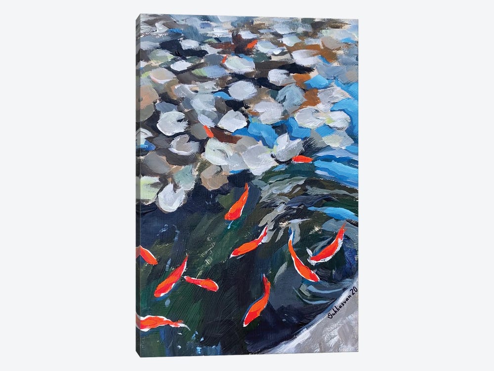 Japanese Pond by Victoria Sukhasyan 1-piece Canvas Artwork