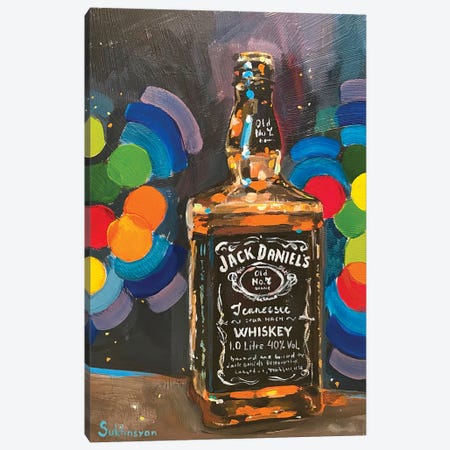 Still Life With Jack Daniel’s Canvas Print #VSH45} by Victoria Sukhasyan Canvas Art Print