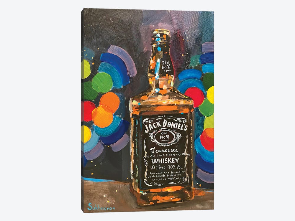 Still Life With Jack Daniel’s by Victoria Sukhasyan 1-piece Canvas Print