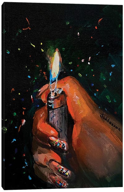 The Lighter Canvas Art Print - Victoria Sukhasyan