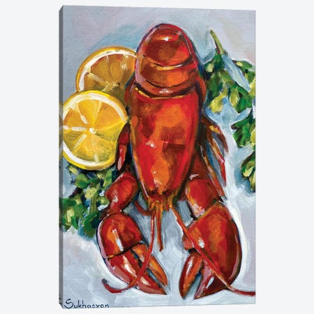 Still Life With Lobster Canvas Print #VSH52} by Victoria Sukhasyan Canvas Print
