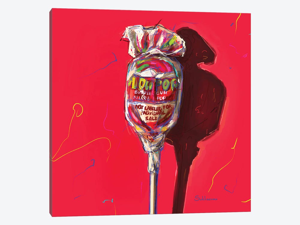 Still Life With Lollipop by Victoria Sukhasyan 1-piece Canvas Artwork
