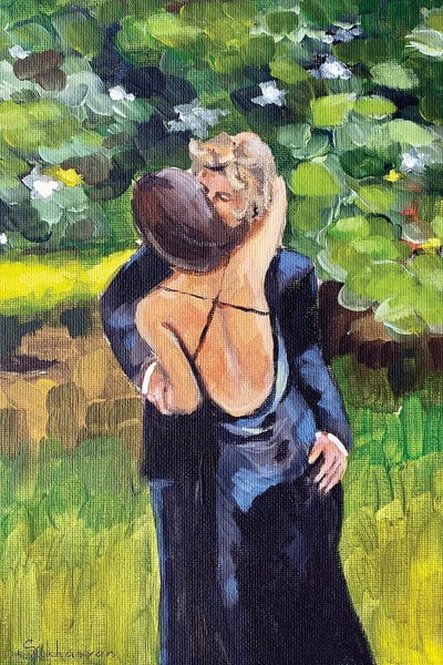 Lovers by Victoria Sukhasyan framed canvas print