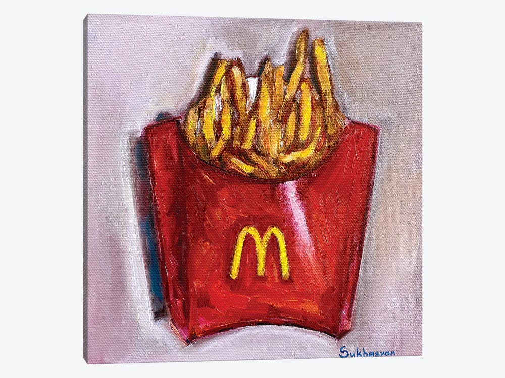 Still Life With McDonald’s French Fries by Victoria Sukhasyan 1-piece Art Print