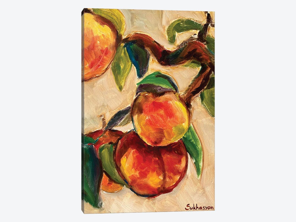 Peaches by Victoria Sukhasyan 1-piece Canvas Art