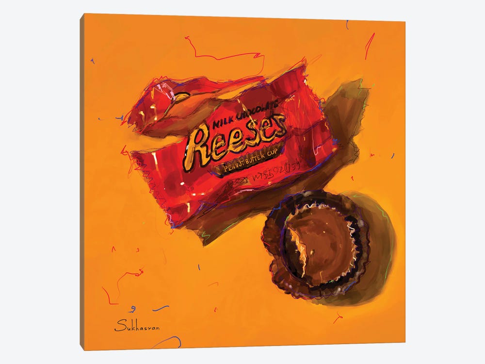 Still Life With Reese’s Peanut Butter Cup by Victoria Sukhasyan 1-piece Canvas Art Print