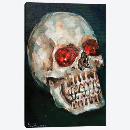 Still Life With The Skull Canvas Print #VSH76} by Victoria Sukhasyan Canvas Art