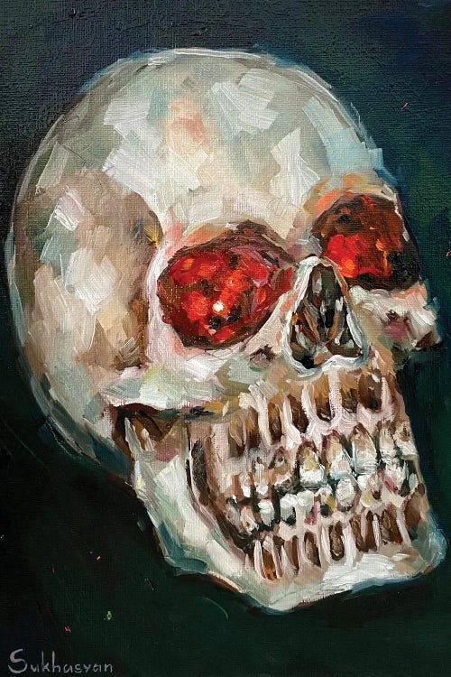 Still Life With The Skull by Victoria Sukhasyan wall art