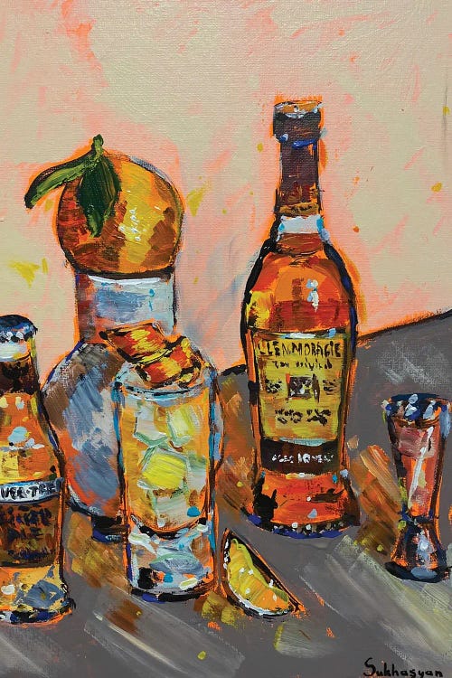 Still Life With Whiskey And Lemon