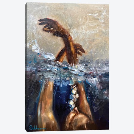 Deep Waters Canvas Print #VSH83} by Victoria Sukhasyan Canvas Artwork