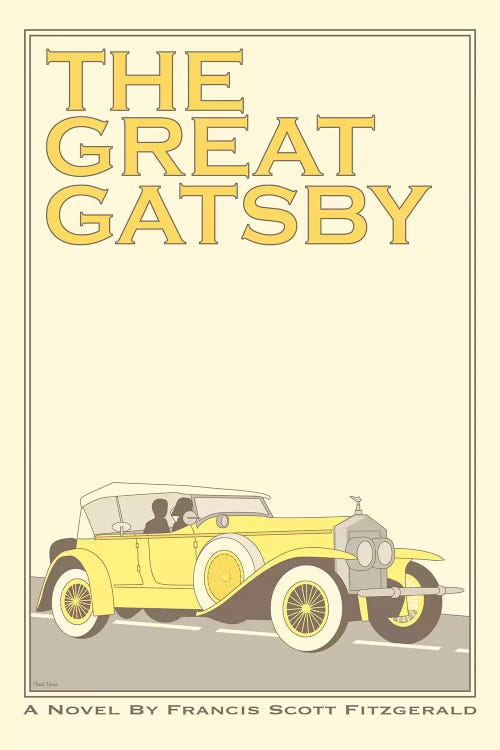 the great gatsby yellow car drawings