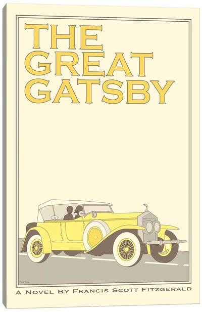 The Great Gatsby Canvas Art Print - Minimalist Posters