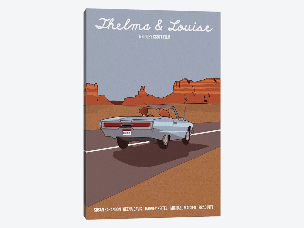 Thelma And Louise by Claudia Varosio 1-piece Art Print