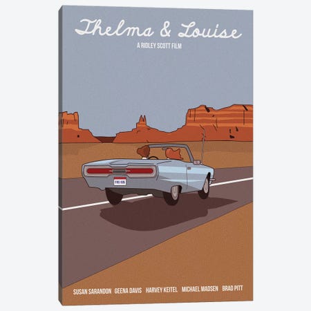 Thelma And Louise Canvas Print #VSI110} by Claudia Varosio Canvas Print